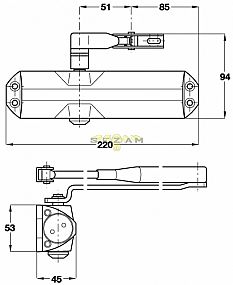 DORMA TS 68 dveřní zavírač