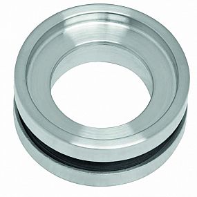 242 mušle nerez průměr 65x6mm pro skleněné dveře síla dveří 6-10mm