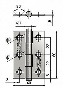 KZ 60 nábvytkový závěs 8260