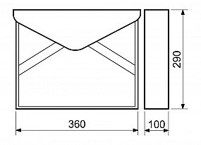 BK.57.N nerez poštovní schránka