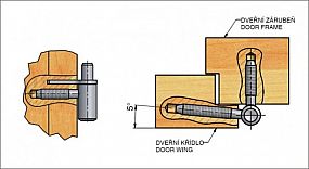 Závěs dveřní 60 s hřebem 9605