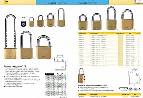 YALE Y110B/35/120/2 visací zámek - dva zámky na stejný klíč